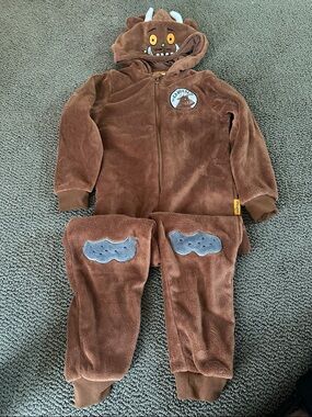Brown Gruffalo Plush Hooded One-Piece